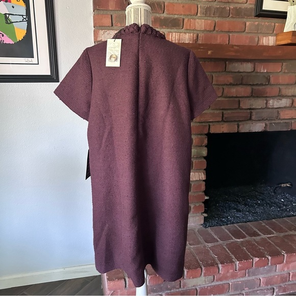 NWT Tuckernuck Tweed Jackie Dress in Wine Tasting Maroon Sz XXL - Picture 7 of 8
